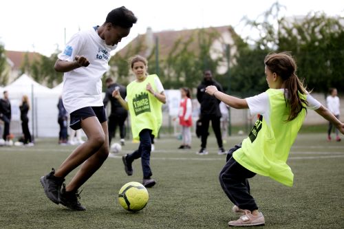 Photo de filles benjamines jouant au foot 