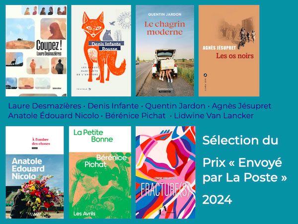 visuel avec couvertures des sept livres sélectionnés