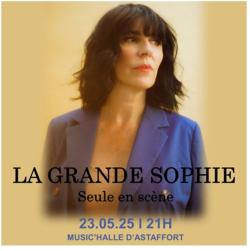 Affiche du concert avec portrait de la Grande Sophie