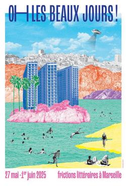 Affiche du festival, dessin représentant Marseille