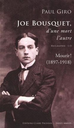 Couverture du livre avec photo de Joe Bousquet