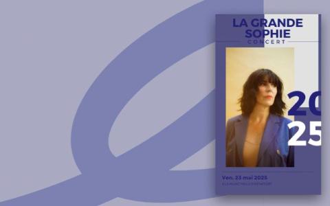 visuel avec affiche concert Grande Sophie