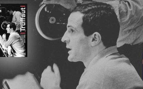 visuel avec photo de François Truffaut en noir et blanc
