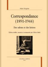 Couverture de la correspondance avec photo de l'abbé Mugnier à son bureau